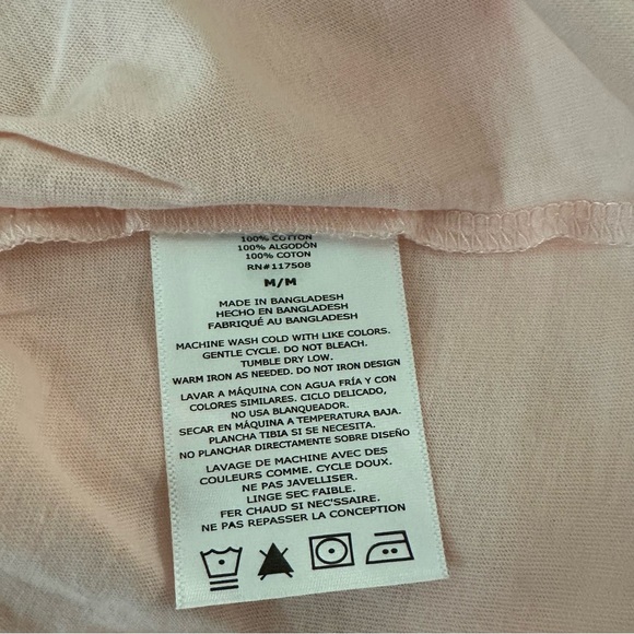 Hurley Pink Mountain Sunset Cactus Graphic Long Sleeve Cotton Tee Size M - Picture 7 of 8